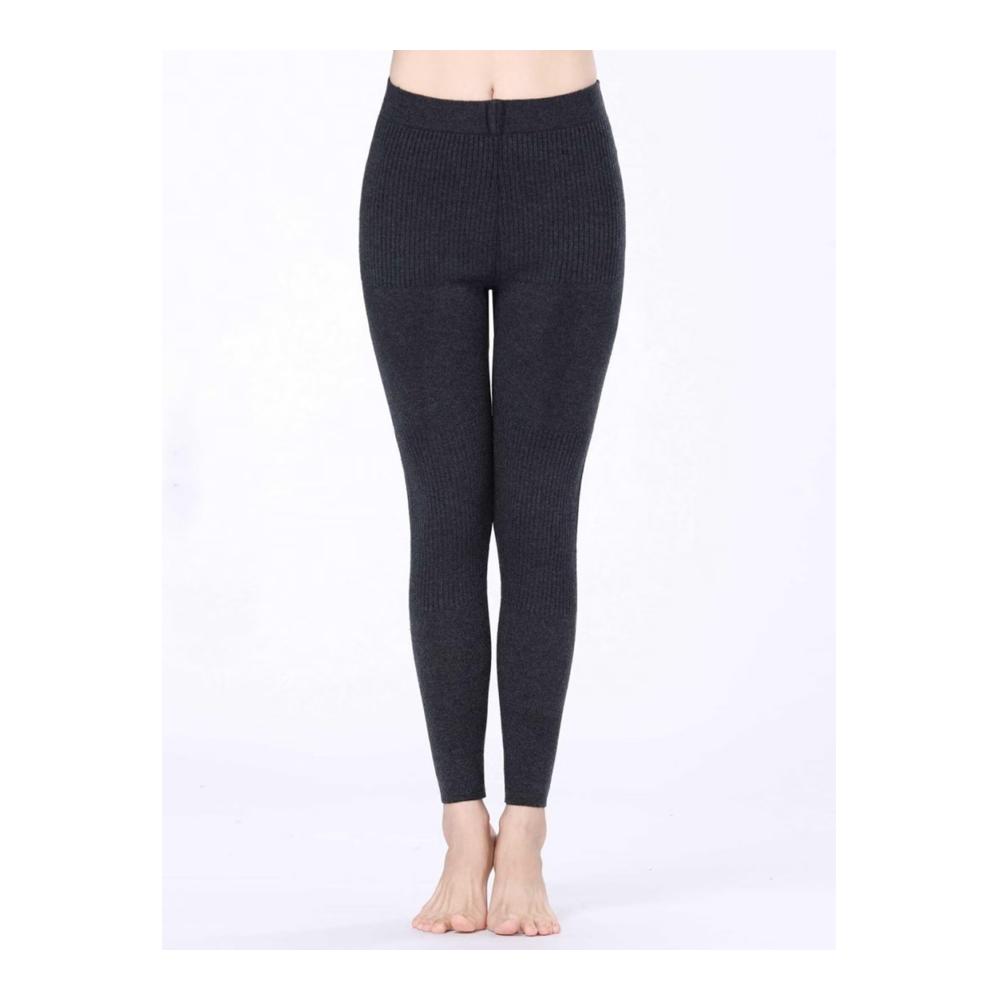 Luxuriöse Kaschmir Damen Thermo-Leggings - Wärme Basisschicht Hosen für ultimativen Komfort und Stil. Perfekte Unterteile für kalte Tage