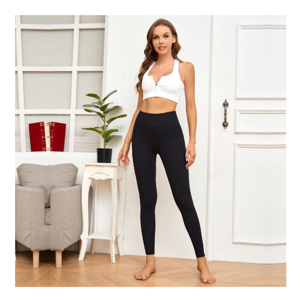 Entdecke den ultimativen Komfort Damen High Waist Leggings mit Taschen für Fitness Yoga & mehr - Sexy Push Up Effekt inklusive