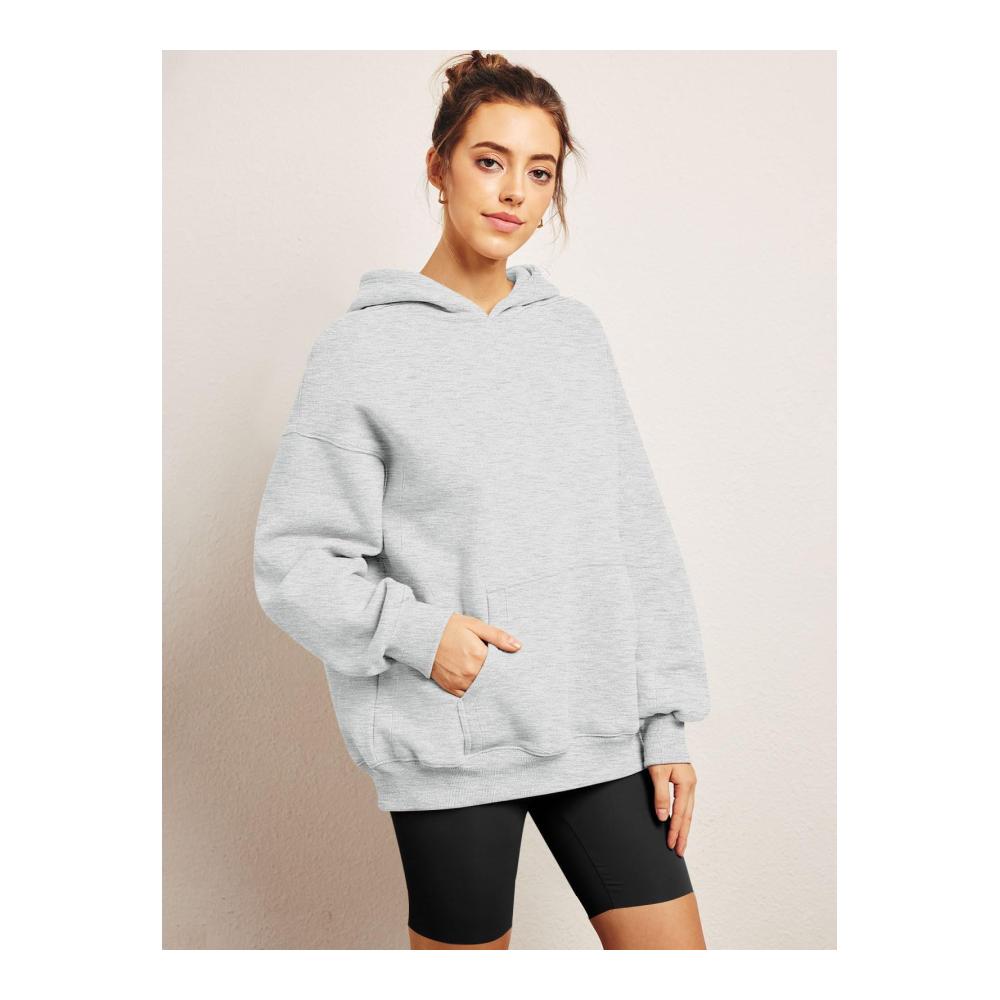 2023 Trendiger Kapuzenpullover für Frauen Oversized Fleece Hoodie mit Langarm & Tasche - Perfekt für den Herbst