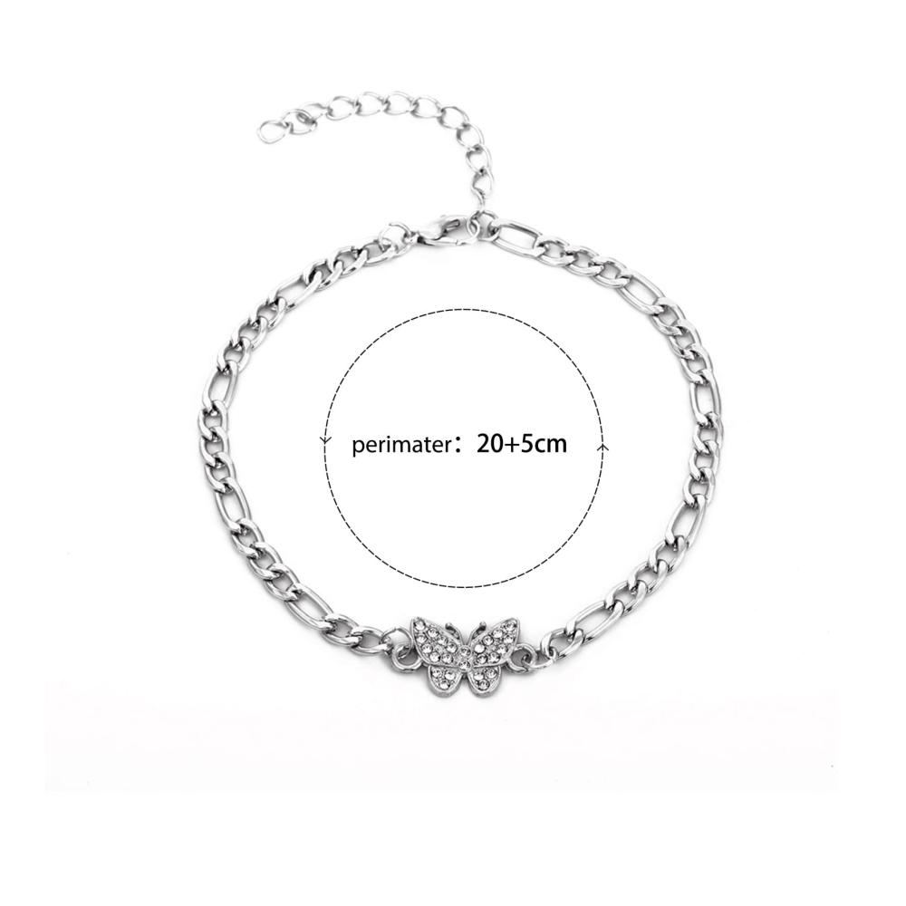 Entdecke den funkelnden Charme Kristall Schmetterling Fußkettchen – Elegantes Boho-Armband mit Pave Strass perfekt für sonnige Tage am Strand