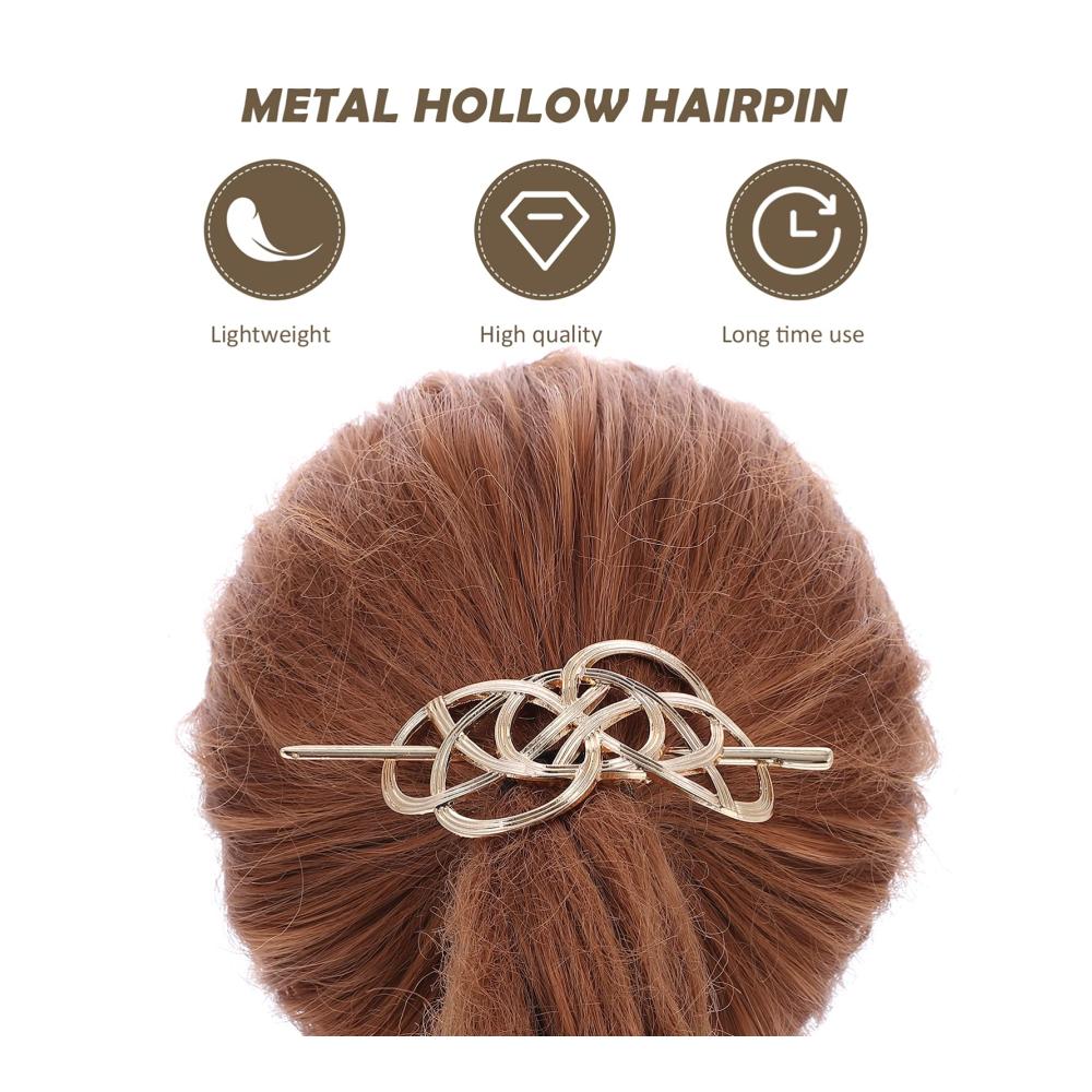 Exquisite Goldene Haarnadeln im Vintage-Stil Elegante irische und Wikinger-Haarspangen mit filigranen Metallknoten für Frauen - Ein zeitloses Accessoire für stilvolle Haarstyles