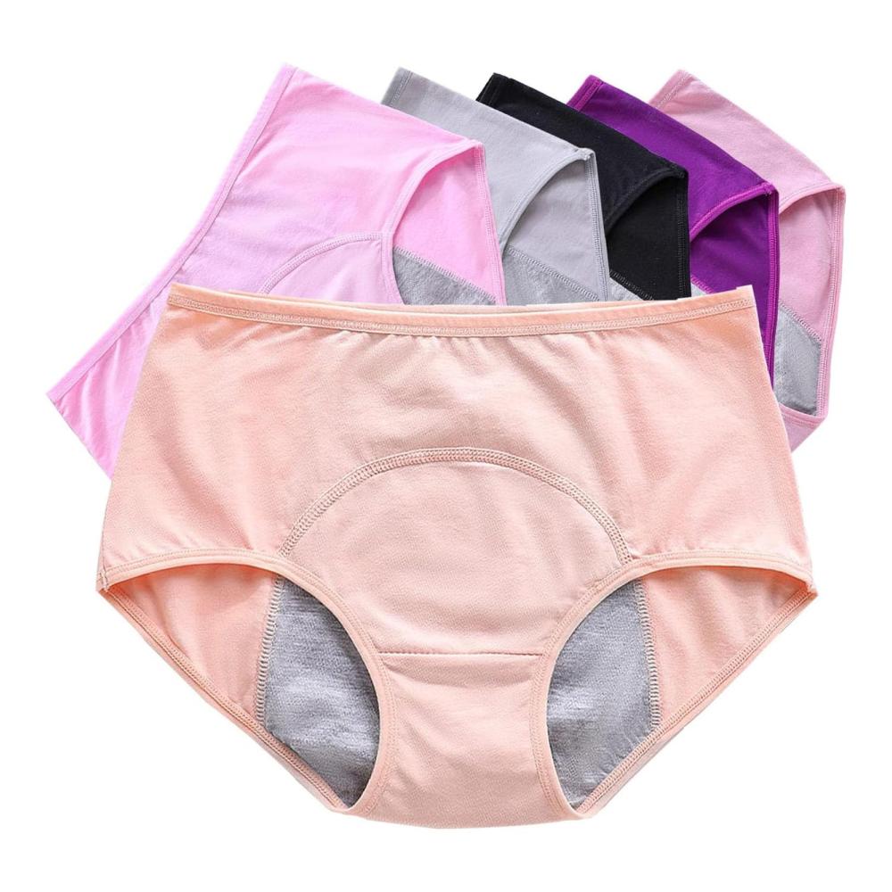 Entdecken Sie Komfort und Schutz Auslaufsichere Inkontinenz-Höschen & Hipster aus Baumwolle ideal für postpartale und menstruelle Bedürfnisse! 6 Stück in Größe 5XL Farbe Fotofarbe