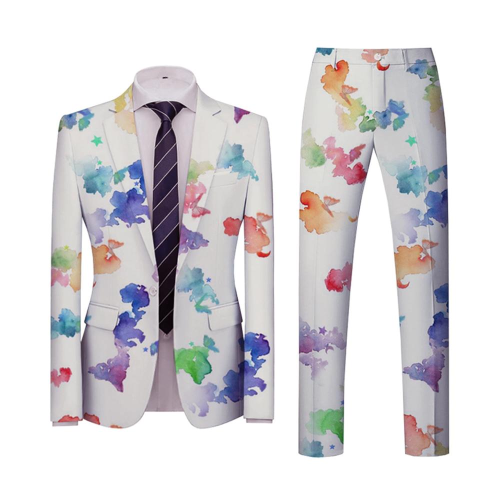 Entdecken Sie den perfekten Herren Anzug Plus-Size mit stilvollem Druck für Hochzeiten Dinner-Partys und mehr! Schlanker Schnitt für Business und Sänger-Performance. Ein Must-have