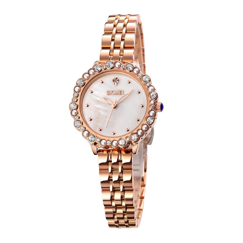 Erstaunliche Armbanduhren Luxuriöse Diamant-Rosegold-Uhren für Frauen – Wasserdicht elegant und stilvoll – Das perfekte Geschenk für Damen und Mädchen