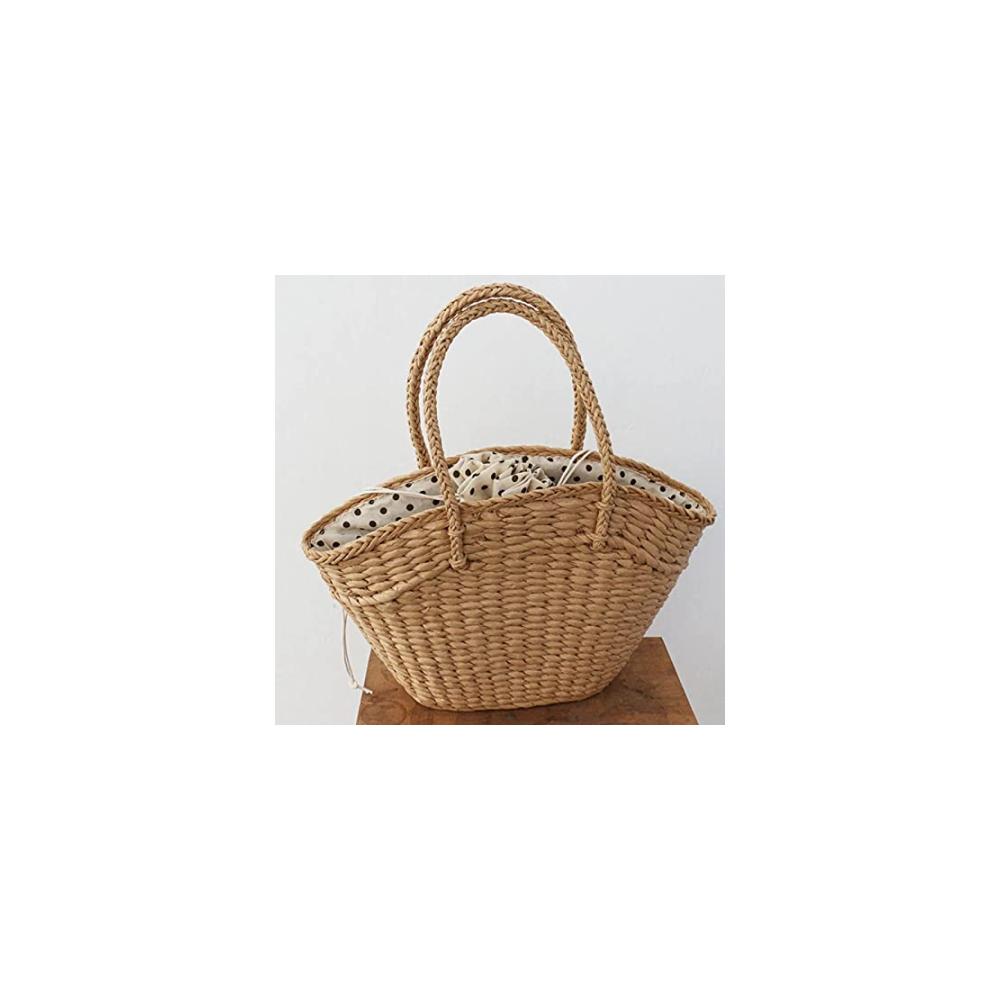 Exklusive Henkeltasche Elegante Rattan Strandtasche für Damen - Super geräumig handgewebt und stilvoll - Ein Must-have für den Sommer