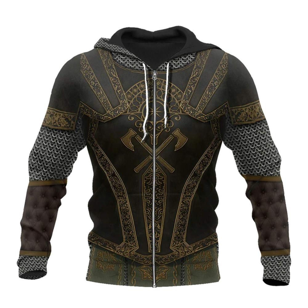 Ultimativer 3D-Print Kapuzenpullover Ritterrüstung Harajuku Style Unisex Lässige Jacke. Einzigartiges Design für Modefans. Jetzt zugreifen