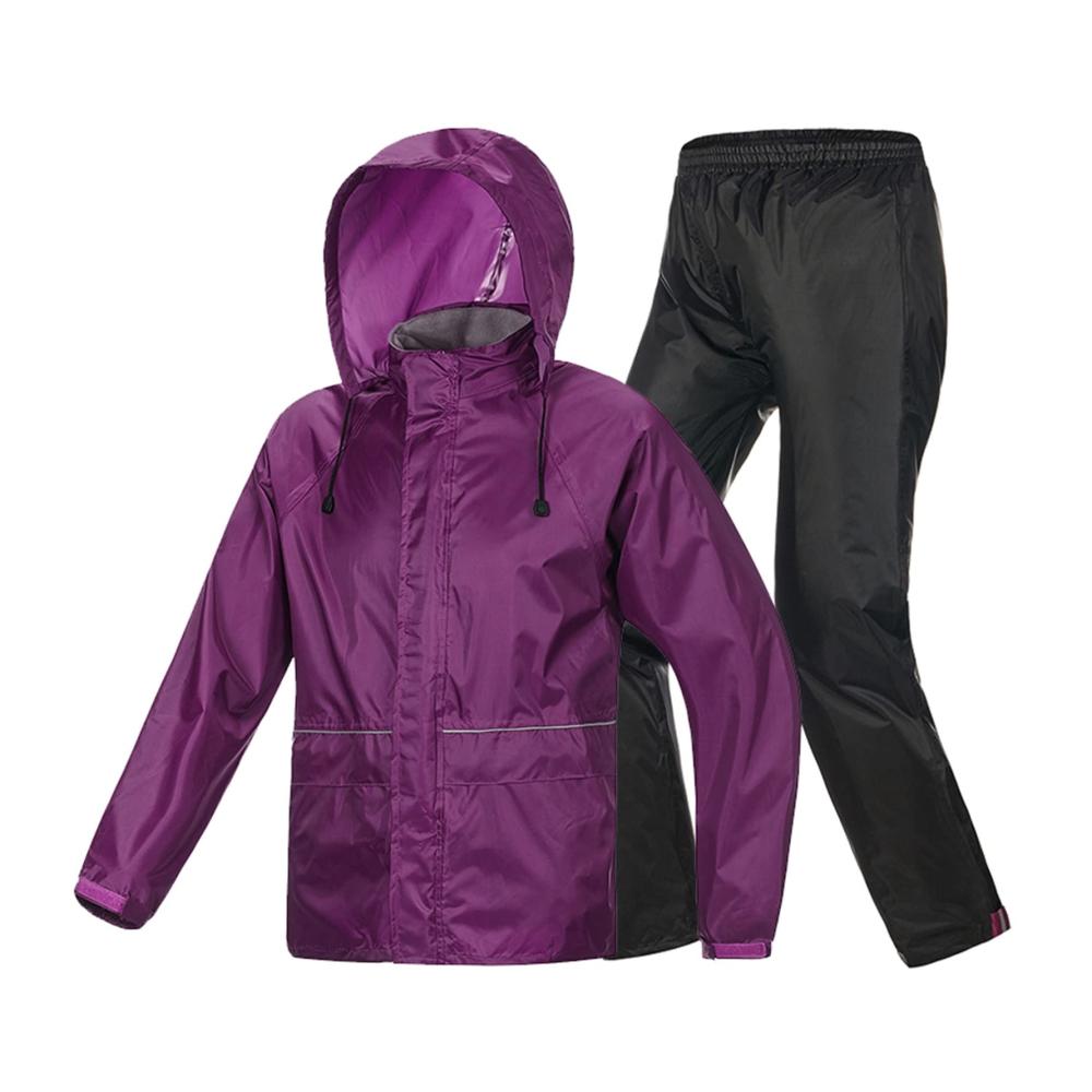 Premium Damen Regenjacke Set Ultraleicht wasserdicht & atmungsaktiv für Outdoor-Abenteuer. Perfekt zum Wandern und Camping! Jetzt in stylischem Lila erhältlich