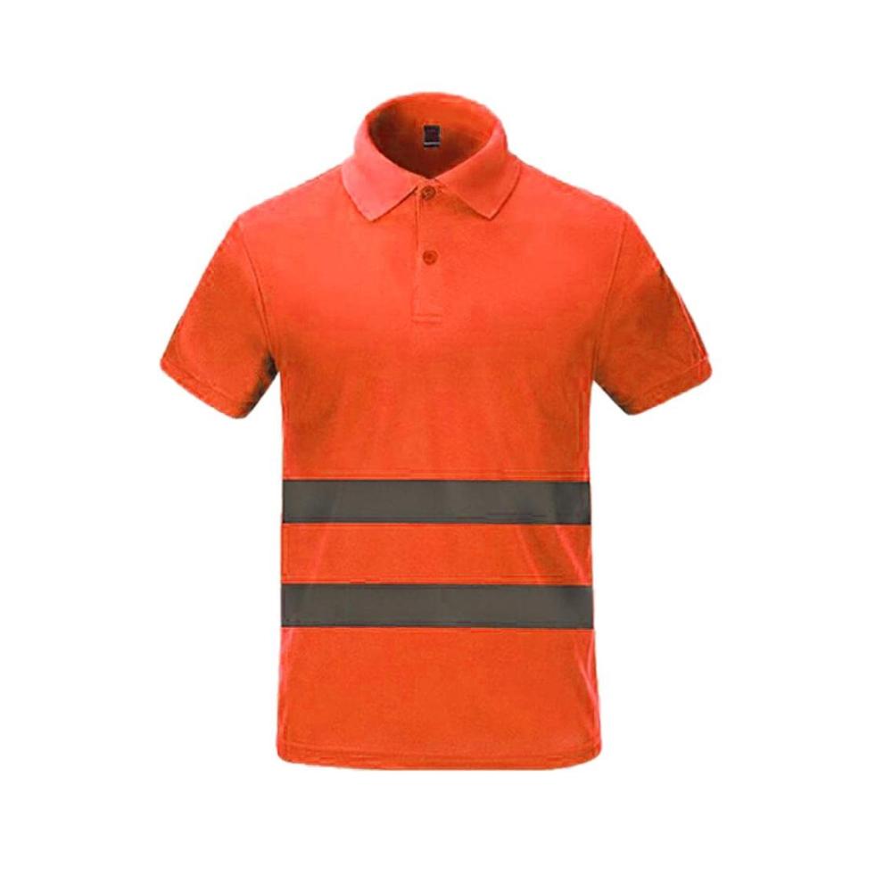 Sicherheits-T-Shirt für Herren | Hohe Sichtbarkeit in Handwerk & Industrie | Größe L-XXXL | Reflektierend | 4 Farben - Orange XXL | Bequem &