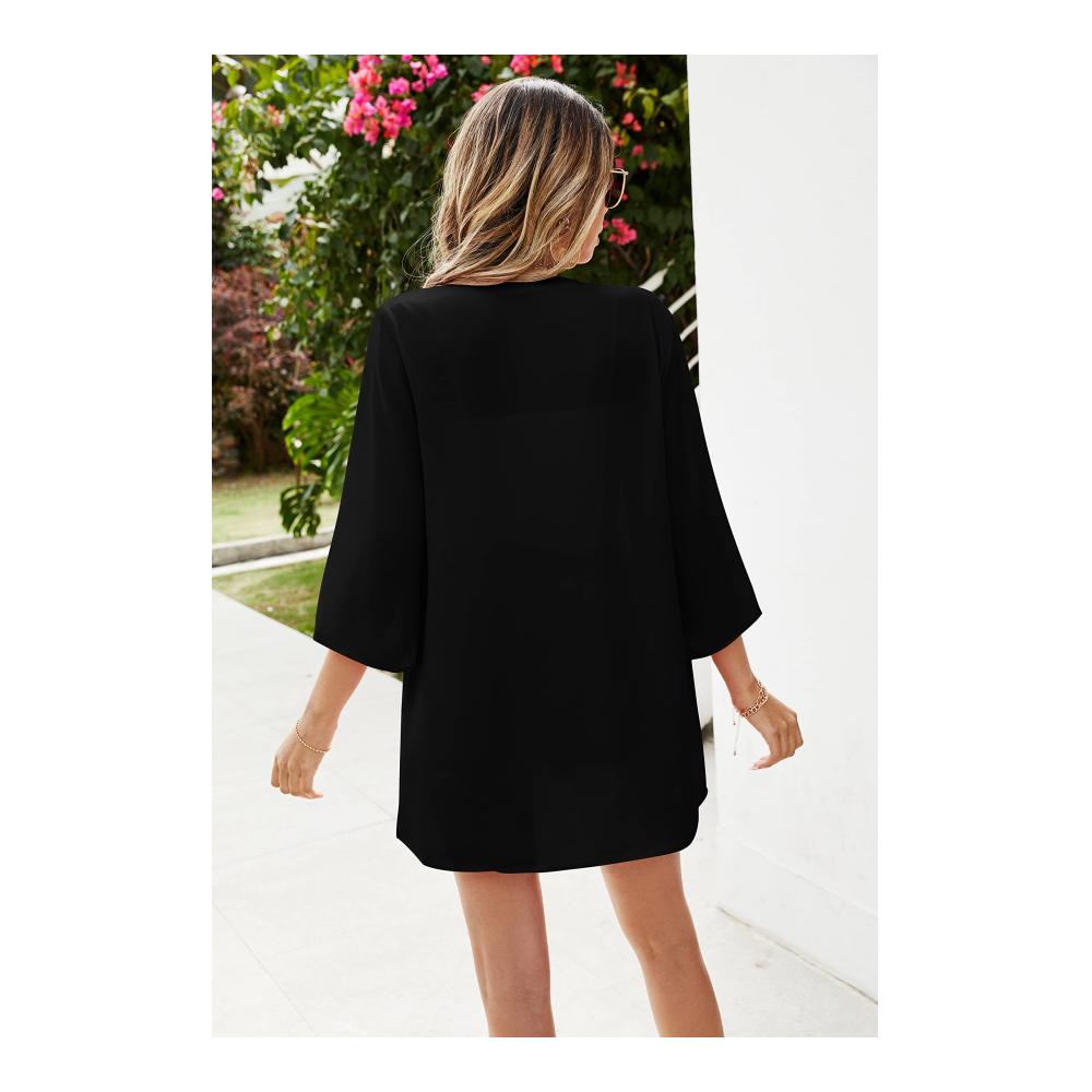 Sommer Must-Have Damen Pareos & Strandkleider Kimono Cardigan 3/4 Arm Boho Cover Up - Leicht Luftig & Stilvoll für den Strand