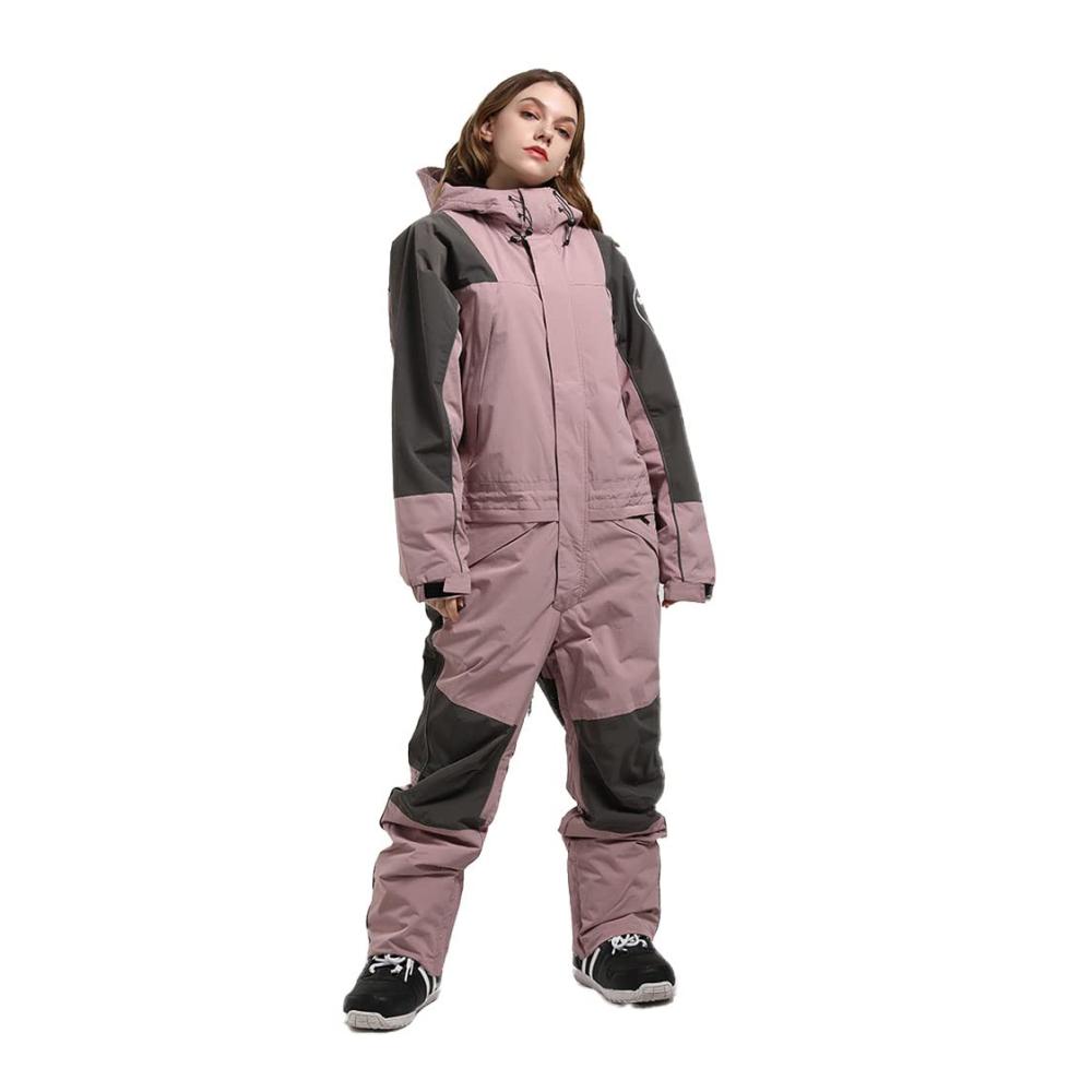 Entdecke den ultimativen Skianzug für den Winter Einteiler Overalls mit reflektierendem Gewebe und atmungsaktivem Reißverschluss in stilvollem Rosa S4! Perfekt für Schneesport