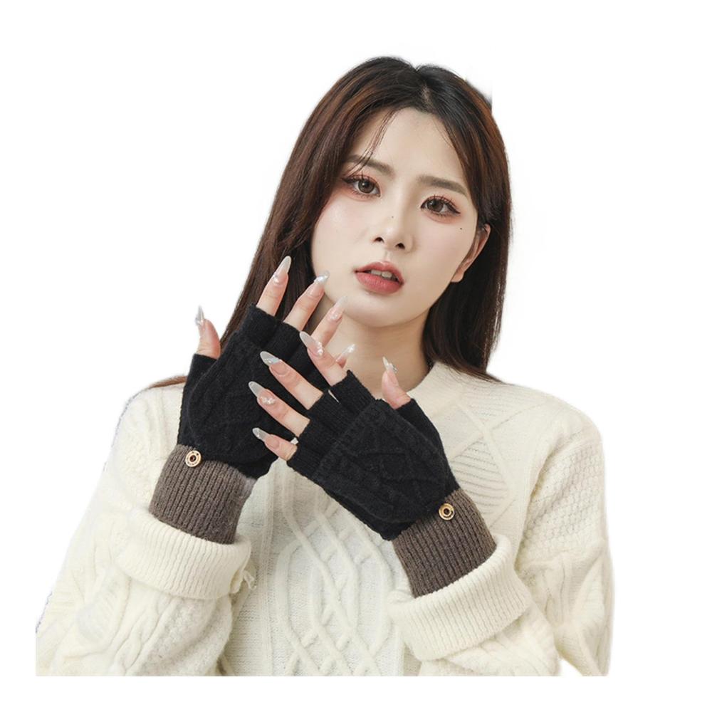 Entdecke den ultimativen Winterkomfort mit diesen umwandelbaren Handschuhen für Damen! Warme gestrickte Flip-Wollhandschuhe mit Fingerabdeckung bieten Vielseitigkeit und Stil. Erhalte dein Paar jetzt