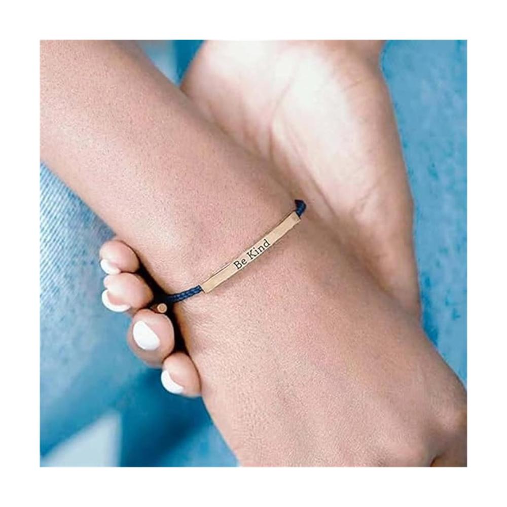 Personalisiertes Edelstahl-Bandring-Armband für Schwestern Motivations-Schmuck für Freunde. Sei einzigartig mit unserem Be Kind Of A Bitch-Ring