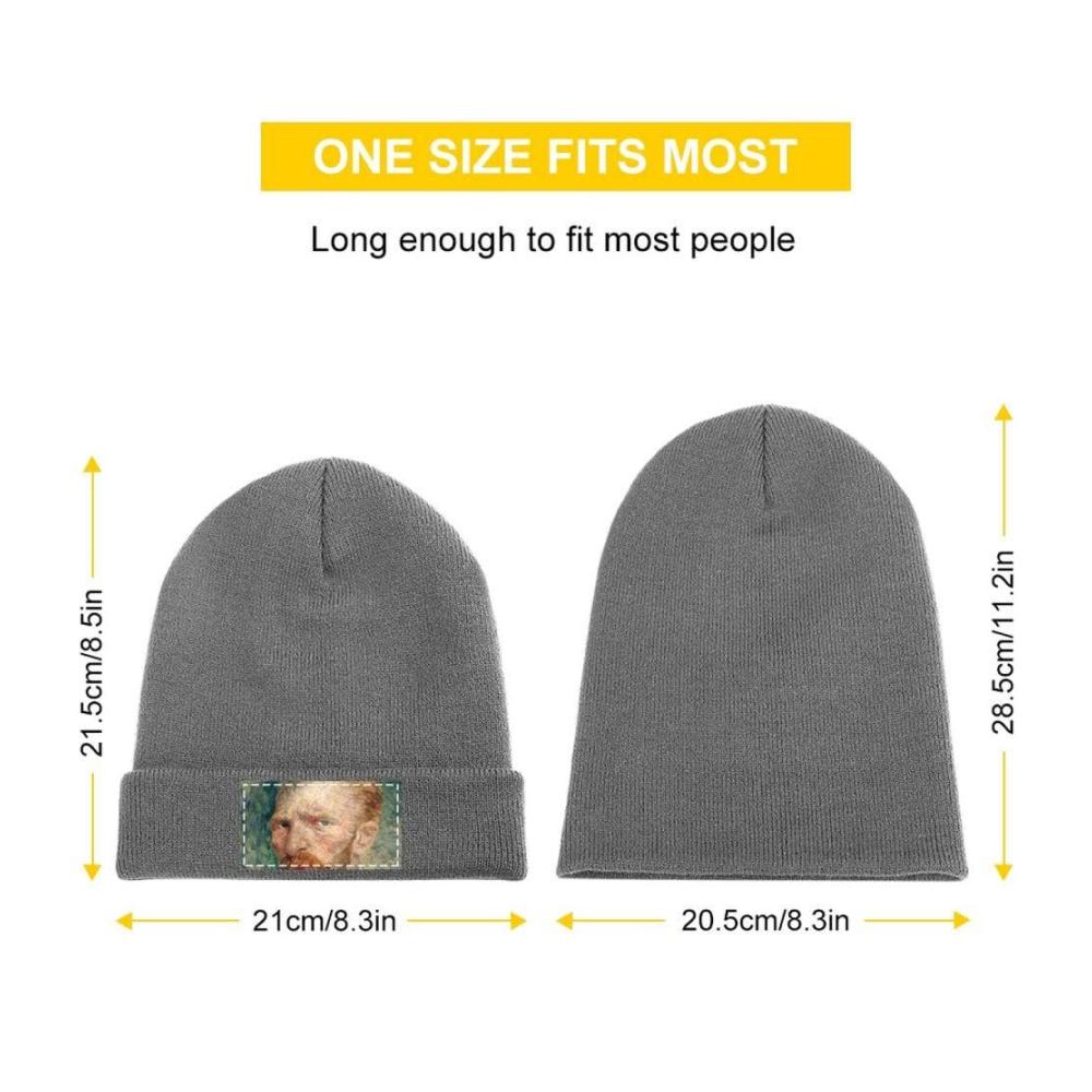 Unisex Strickmütze im Van Gogh-Stil Lustige warme & weiche Beanie für Damen und Herren ideal als Geschenk