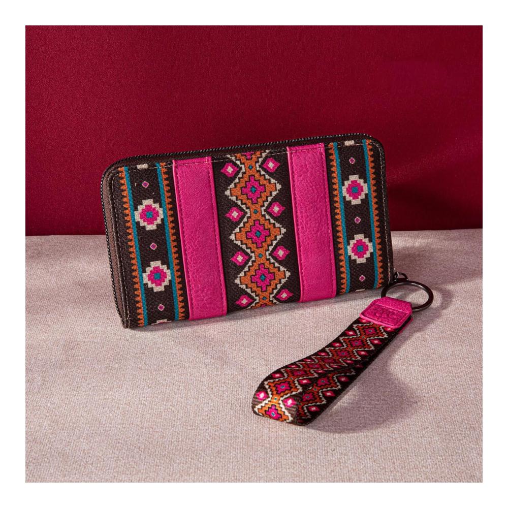 Entdecken Sie den Western-Boho-Chic Damen-Geldbörse mit Azteken-Muster und praktischer Clutch-Funktion für stilvolle Auftritte! Ideales Kreditkartenetui für modebewusste Frauen