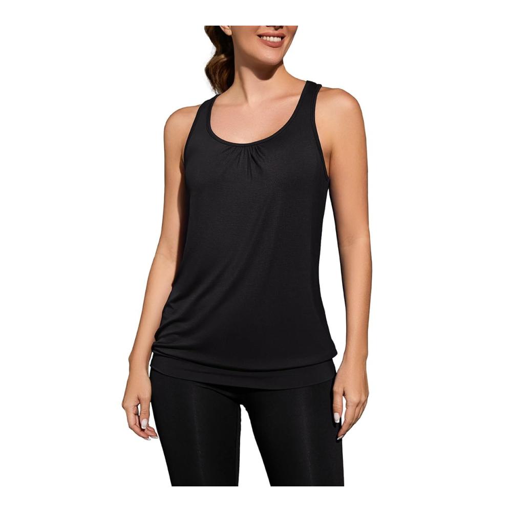 Entdecke das ultimative Tanktop für Damen Perfektes Yoga Shirt Sport Tanktop mit ärmellosem Racerback-Design für Fitness und Stil