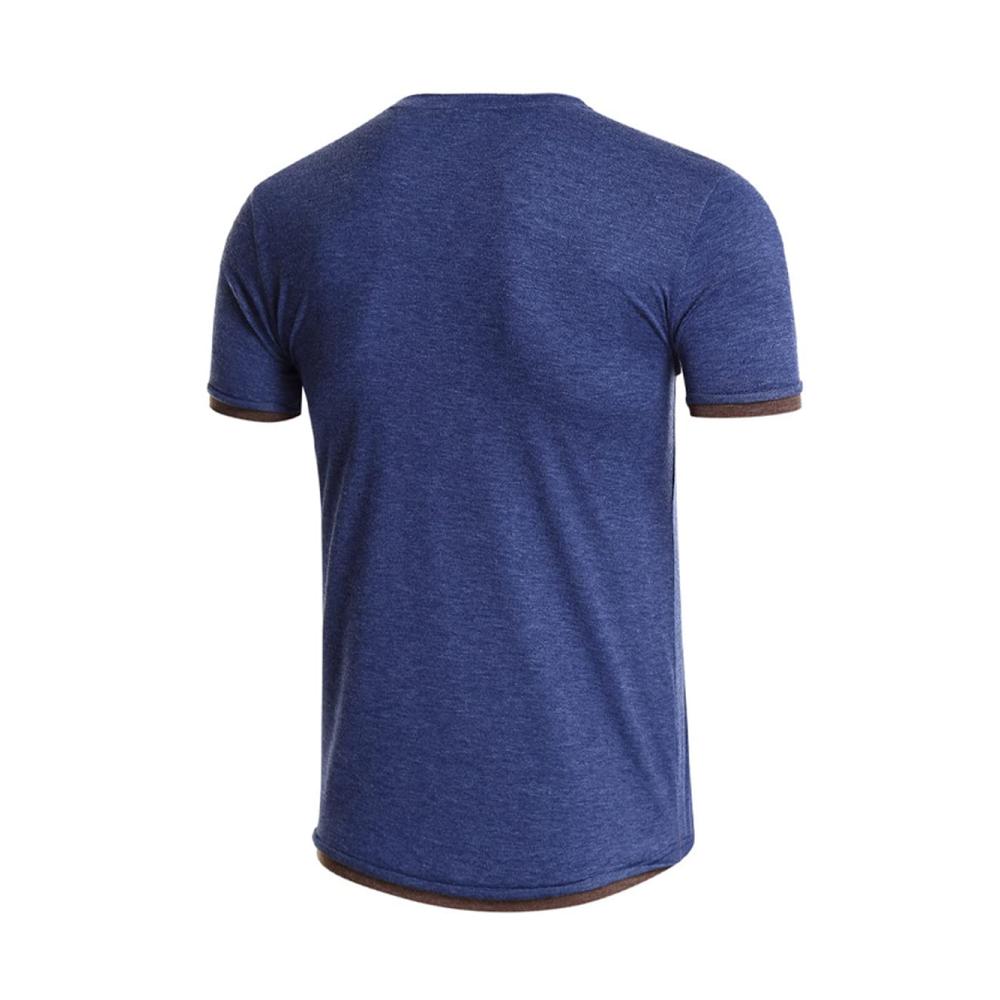 Entdecke den perfekten Style Herren Henley T-Shirt - lässig komfortabel und schlank geschnitten mit Grandad-Ausschnitt und Knöpfen. Ein Must-Have für deine Garderobe