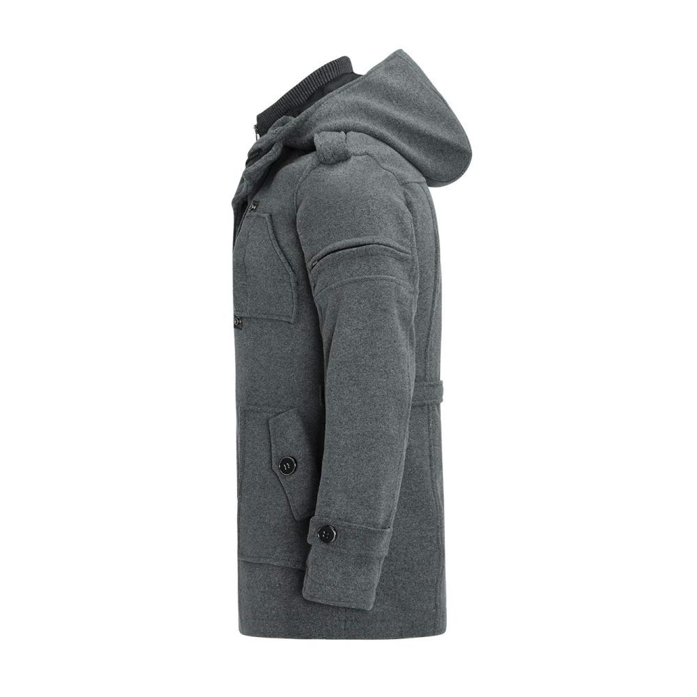 Stilvoller Herrenmantel Wollmantel mit Kapuze für den Winter perfekter Regular Fit mittellang und warm. Entdecke den klassischen Look jetzt