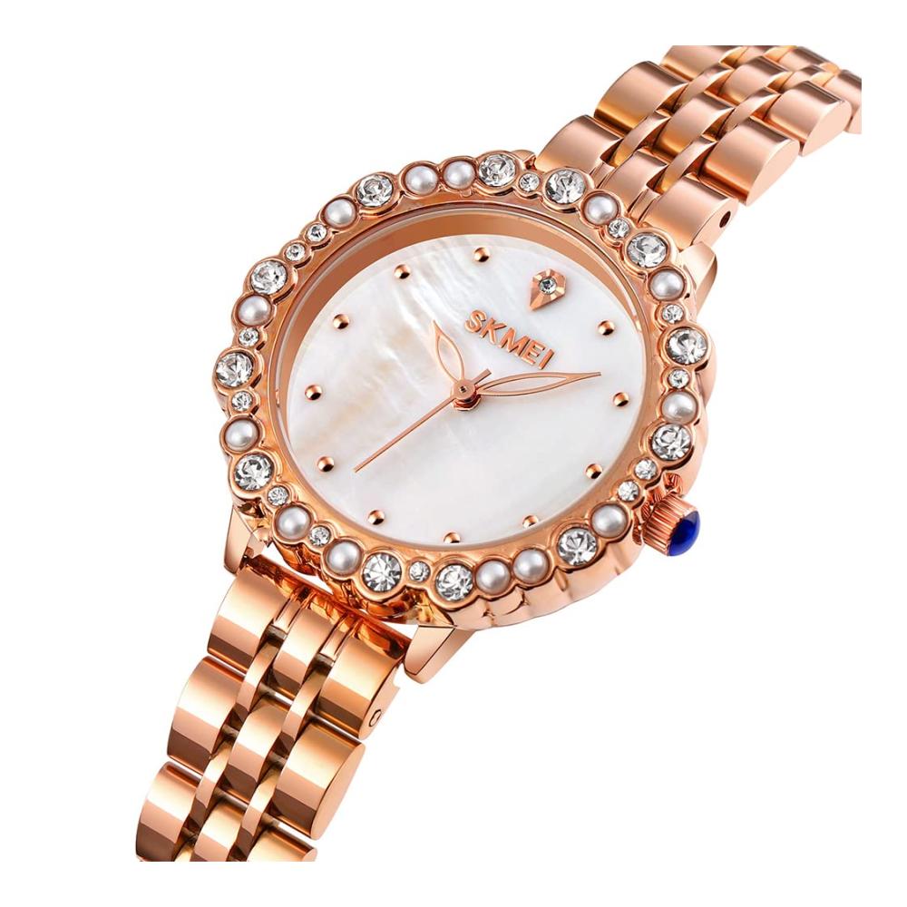 Erstaunliche Armbanduhren Luxuriöse Diamant-Rosegold-Uhren für Frauen – Wasserdicht elegant und stilvoll – Das perfekte Geschenk für Damen und Mädchen