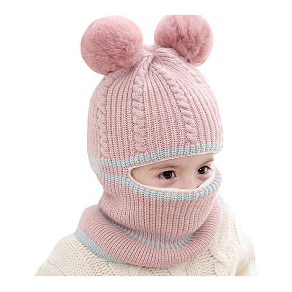 Entdecke Stil und Wärme Hüte Mützen & Caps für Kinder - Wintermütze 2–5 Jahre winddicht gestrickt Fleecefutter Ohrenklappen Kapuze Nackenwärmer - Perfekt für kalte Tage