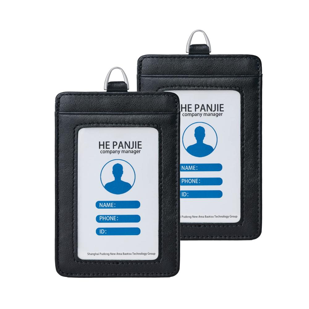 Schützen Sie Ihre Karten stilvoll! Leder Ausweishülle mit transparentem Ausweisfenster und 3 Kartenfächern für Organisation und Sicherheit. Ideal für Unterwegs