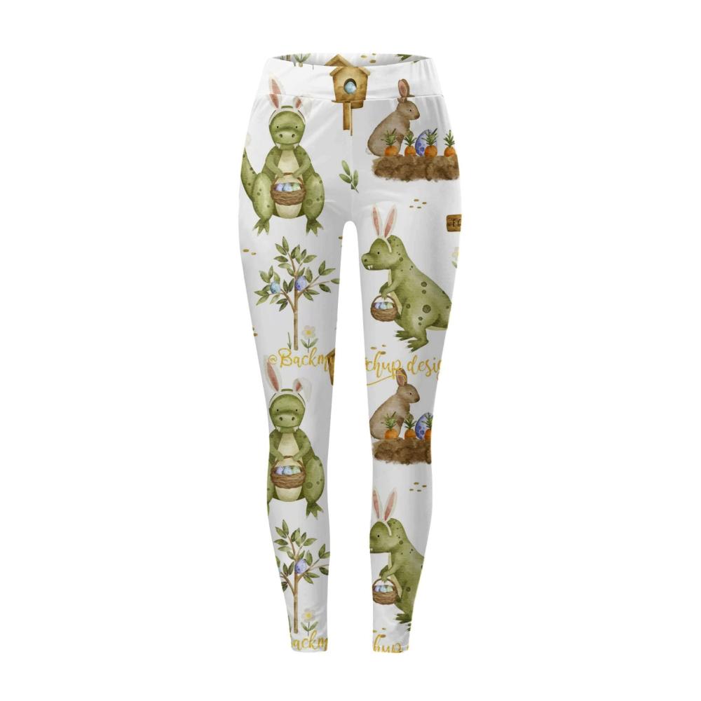 Entzückende Übergrößen-Ostern-Leggings Osterhasen Ostereier Blickdicht & Festlich. Perfekt für Yoga Jogging & festliche Anlässe. Jetzt entdecken