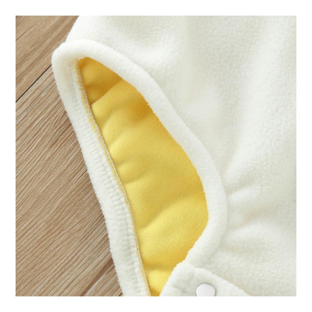 Kuschelige Baby Plüsch Küken Strampler Winter Fleece Bodysuits für Mädchen und Jungen niedlich und warm! Ideal für gemütliche Tage. Perfekt für 0-12 Monate