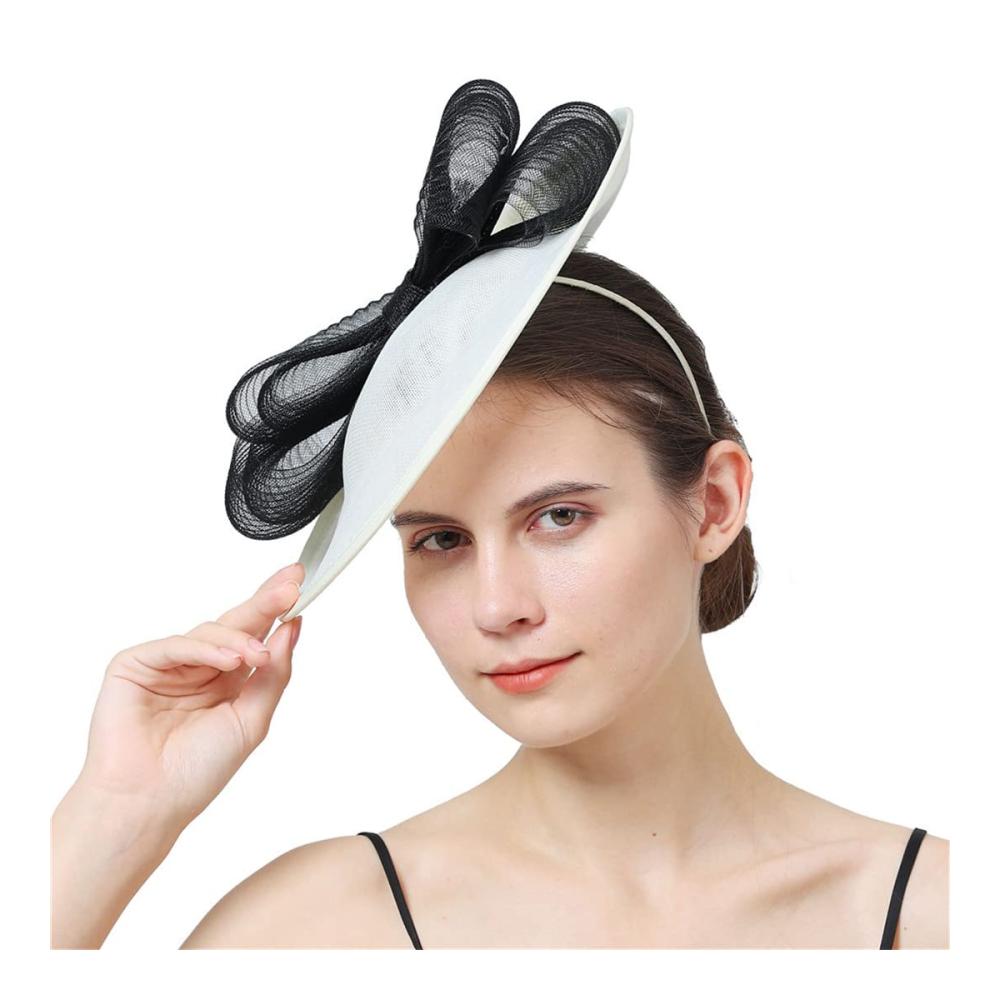 Stilvoller Baskenmützen Fascinator für Damen - Perfekt für Hochzeit und Party elegante Kopfbedeckung mit Schleife und Charme