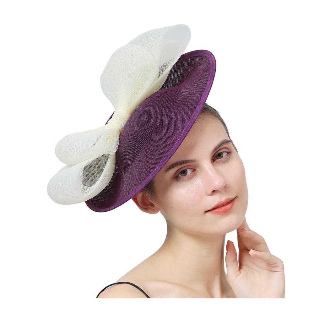 Stilvoller Baskenmützen Fascinator für Damen - Perfekt für Hochzeit und Party elegante Kopfbedeckung mit Schleife und Charme