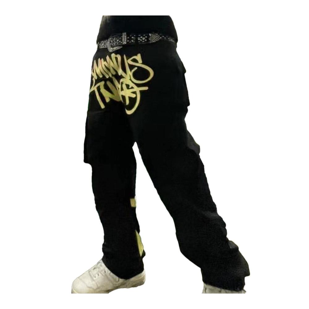 Stylische Jeanshosen Hip Hop Jogger Cargo Pants für Herren - Baggy Streetwear Vintage Style Y2K Cargo Jeans