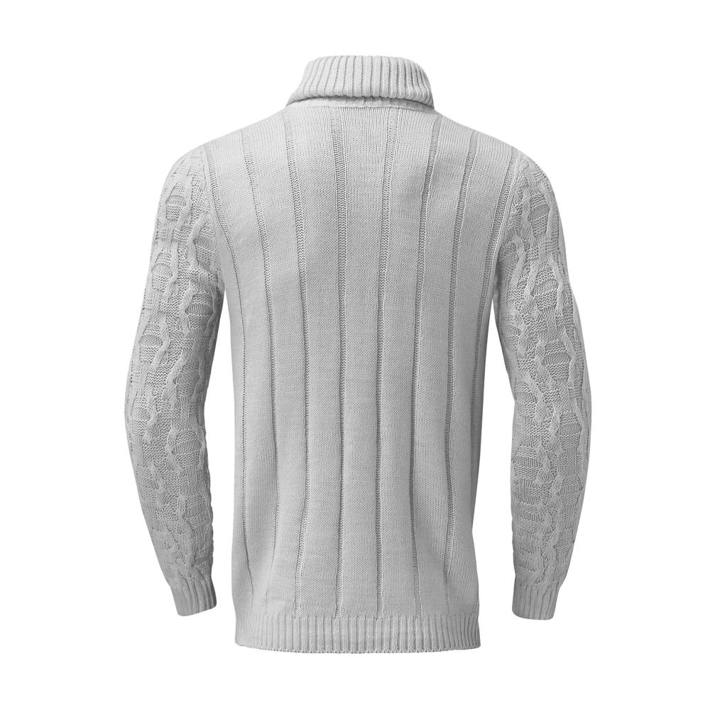 Entdecken Sie den ultimativen Herren Rollkragenpullover Luxuriöser Twist-Rippstrick zeitloses Design maximale Wärme. Holen Sie sich Ihren stilvollen Pullover jetzt