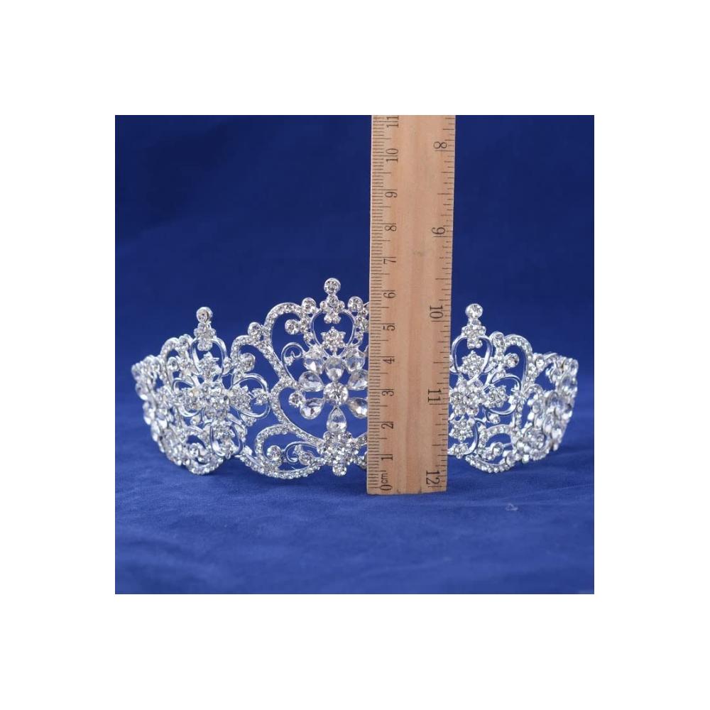 Strahlende Schönheit Luxuriöse Braut-Diademe mit funkelnden Kristallen für königliche Prinzessinnen. Perfekter Haarschmuck für Hochzeiten und Festzüge. Gönnen Sie sich den königlichen Glanz