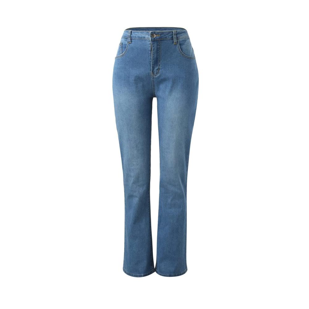 Erfrischender Komfort Damen Baggy Jeanshosen – Volle elastische Taille leicht und entspannt für den täglichen Gebrauch. Ein Must-have für den Outdoor-Stil