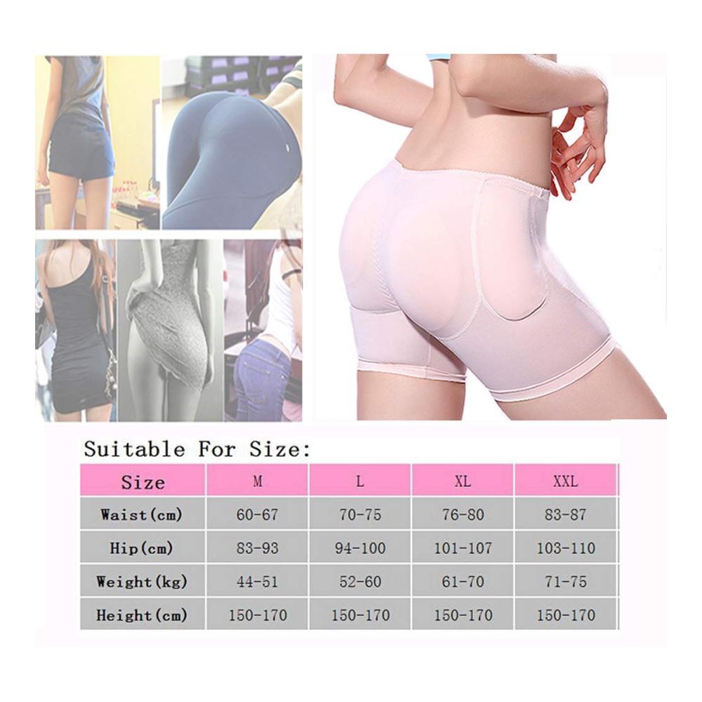 Formende Miederslips für Damen | 4 abnehmbare Gesäßpolster | Silikon-Hüftpolster | Nahtlos gepolsterte Boyshorts für ultimative Gesäßkontrolle | Attraktives Angebot