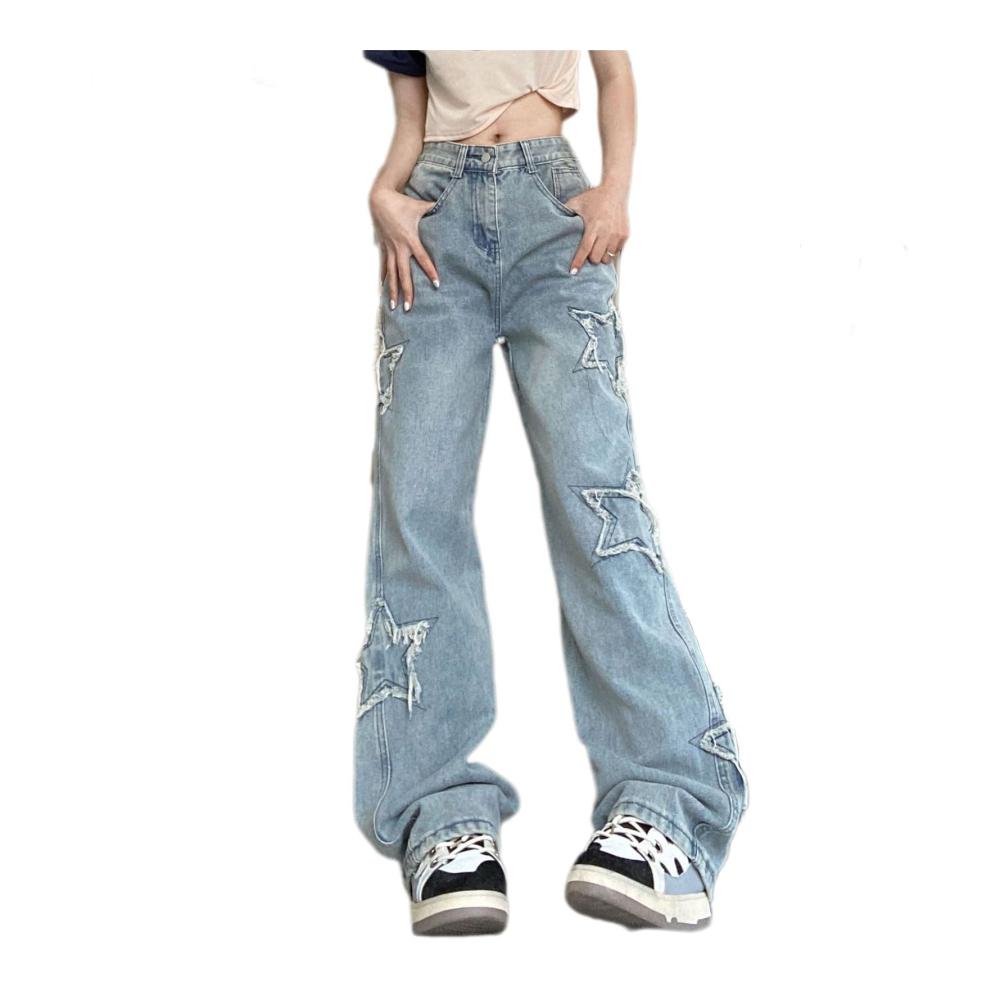 Entdecke den perfekten Style mit unserer Baggy Jeans! Damen Hose mit hoher Taille E-Girl Streetwear & Vintage-Denim. Ein Must-have für lässige und trendige Looks. Jetzt zugreifen