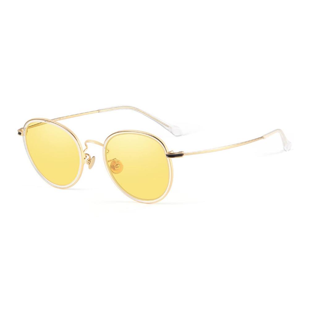 Entdecken Sie die ultimative HD Pure Titanium Polarisierte Sonnenbrille für Frauen - Perfekt zum Radfahren Laufen und Angeln! (Farbe A Größe 14x13.7cm