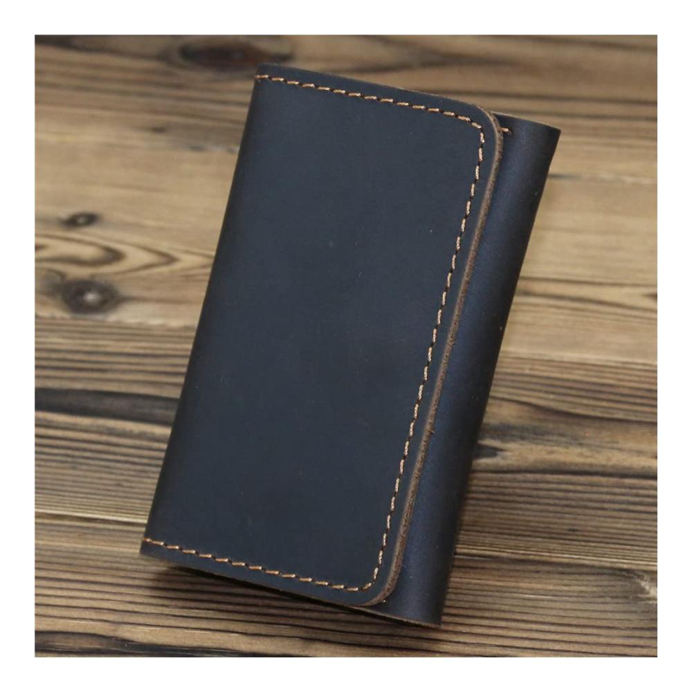 Entdecken Sie Stil und Funktionalität 2er-Set echte Leder Geldbörsen - Vintage Kreditkarteninhaber & Mini-Brieftaschen für Männer tragbar und zeitlos elegant