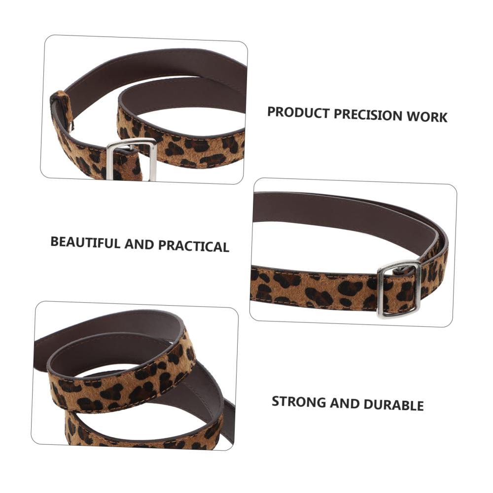 Einzigartiger 100x2.6CM Leoparden Wickelgürtel für Damen - Stilvoll dekoriert perfekt für Studenten - Holen Sie sich Ihren lässigen Leopard-Look