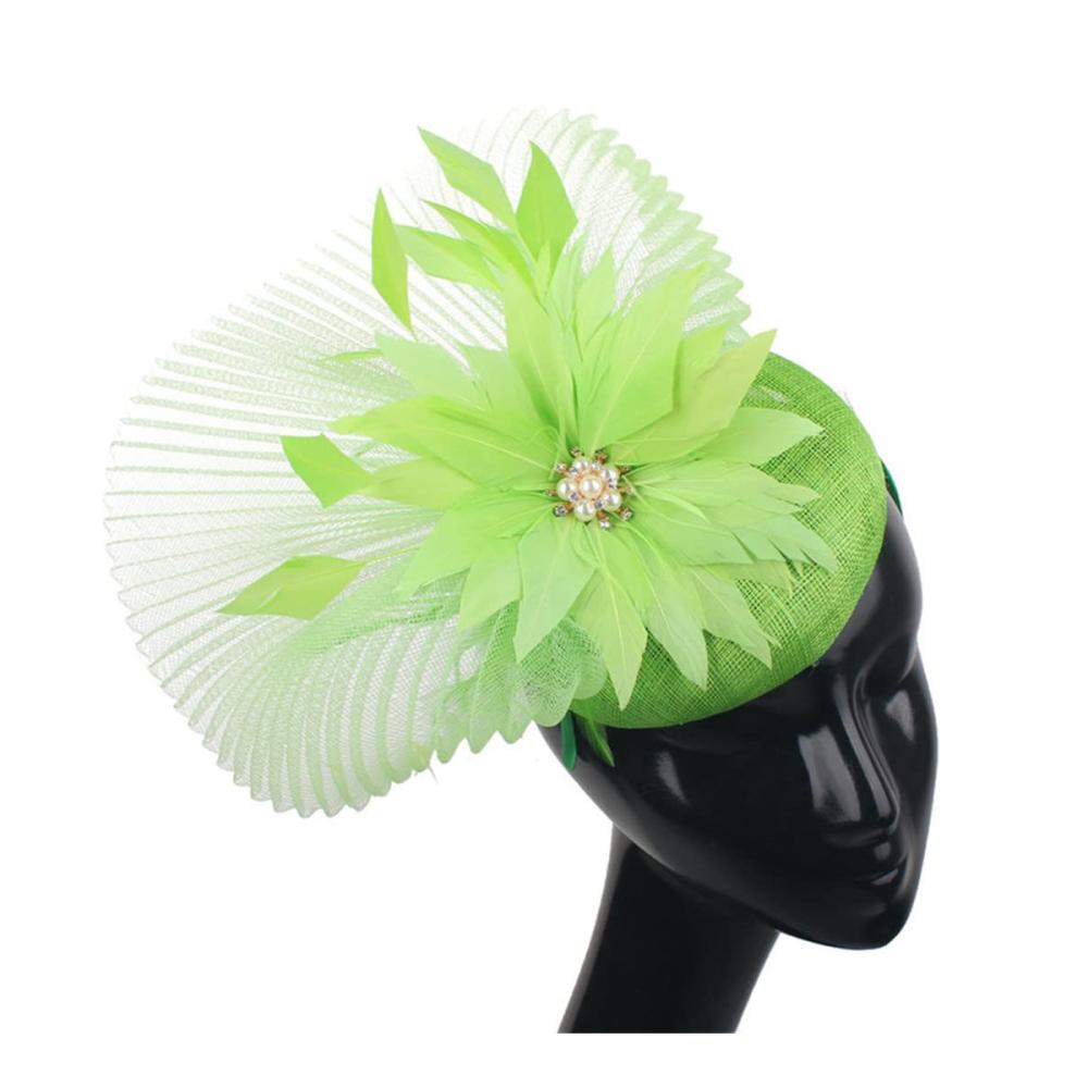 Eleganter Fascinator Hut mit Mesh für Damen - Stilvolle Baskenmütze mit Federn - Perfektes Accessoire für besondere Anlässe - Exquisite Haar-Accessoires