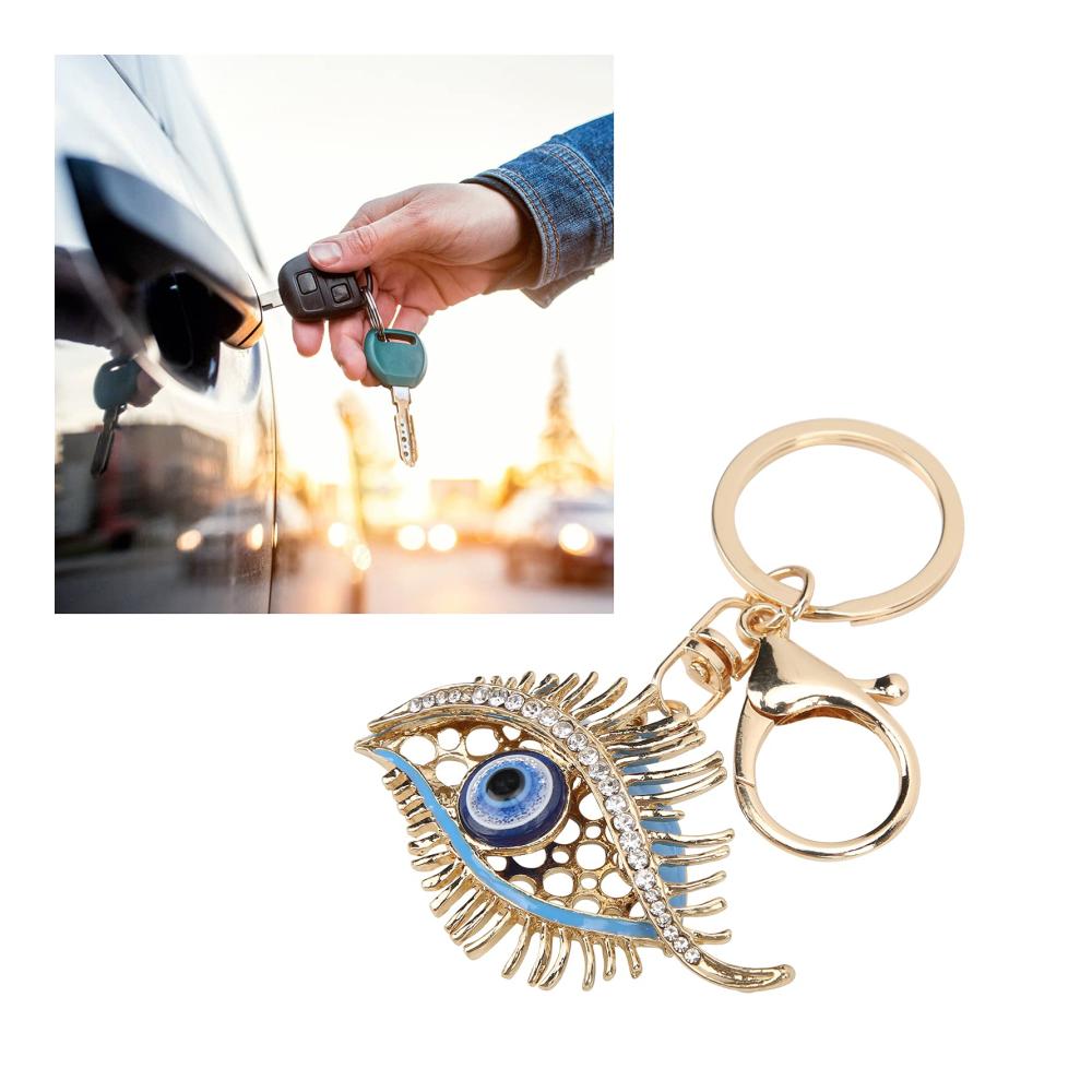 Entzückender Damen Evil Eye Schlüsselanhänger für Schutz und Stil - Auto Geldbörse & mehr! Einzigartiges Geschenk für Damen das Glück und Schönheit vereint