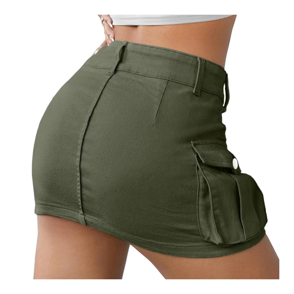 Entdecken Sie den angesagten Damen Y2K Minirock Vintage Low Waist Cargo Rock mit Taschen – Perfekt für den Sommer! Trendige Y2K Kleidung für Ihren einzigartigen Look