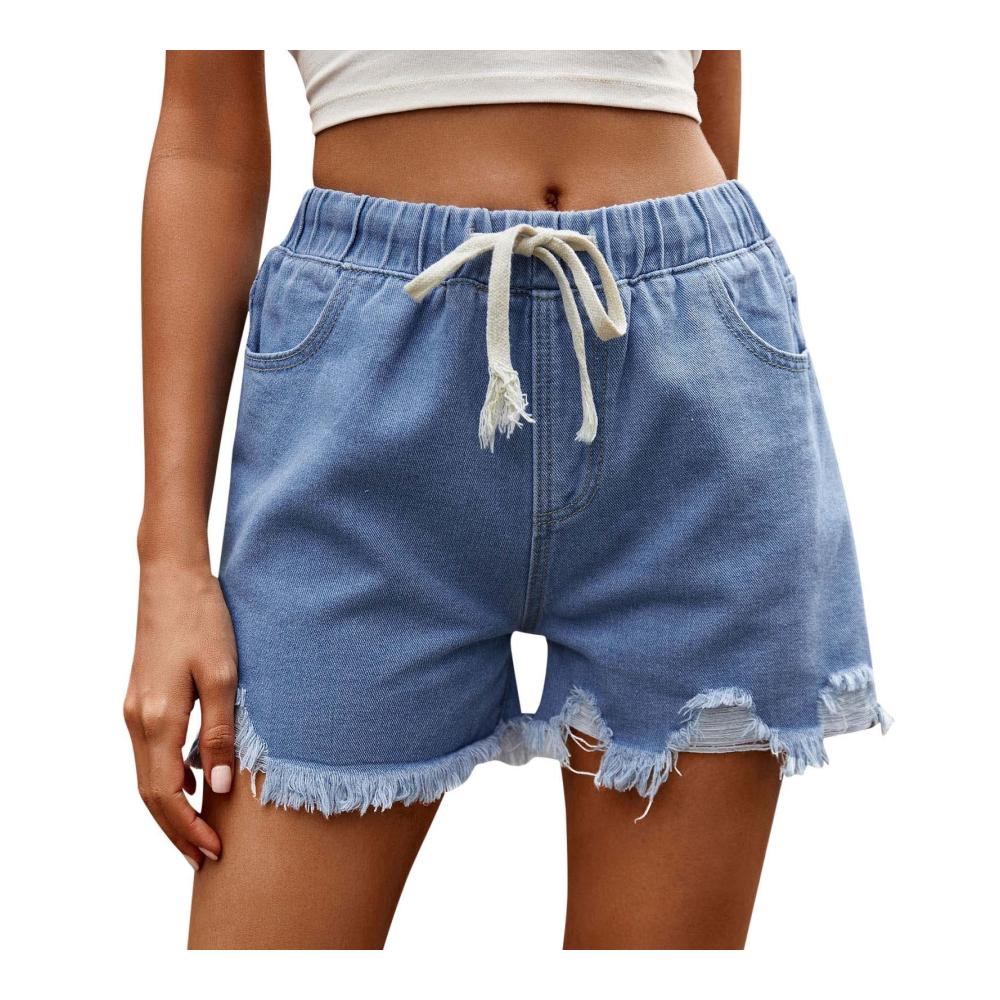 Entdecken Sie den Sommerstil Klassische Jeanshosen Damen Shorts mit Taschen für Freizeit und Strand. Must-Have Denim Bermudas für einen lässigen Look