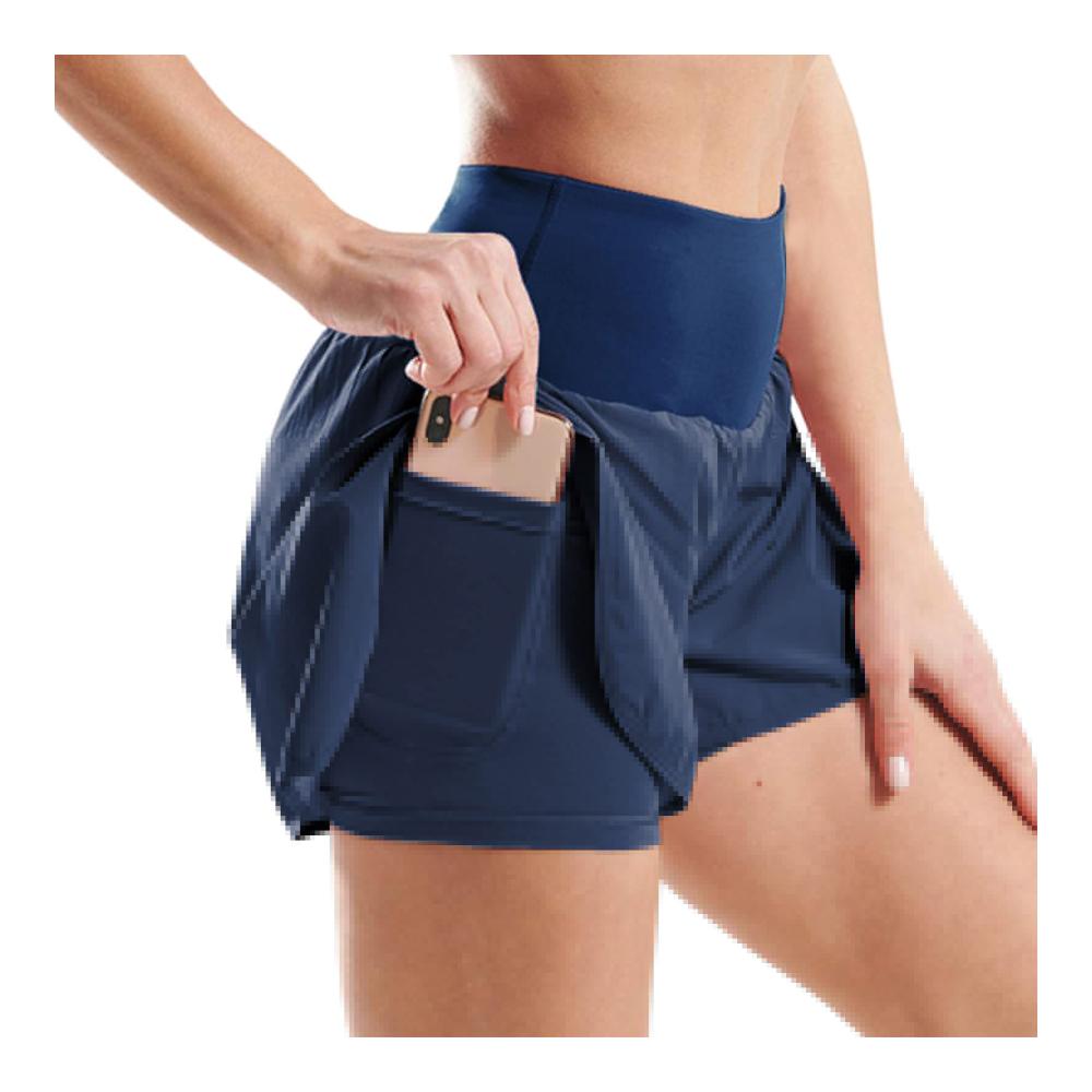 Hochleistungs-Shorts für sportliche Frauen | Multifunktionale 2-in-1 Yoga-Shorts – Aktive Sport-Shorts für dynamisches Training und Yoga