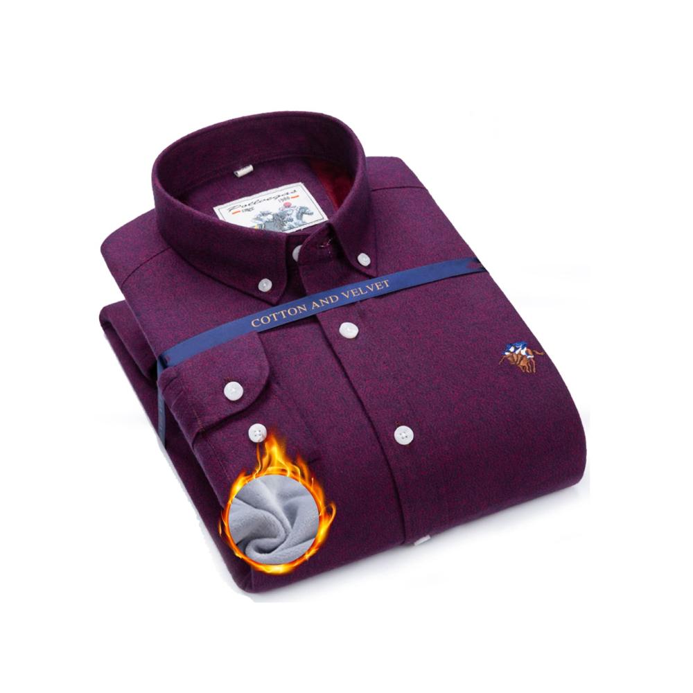 Entdecken Sie den ultimativen Komfort Herren Langarm Kariertes Button-up Baumwollhemd | Gefüttert mit Fleece für Wärme und Schutz | Perfekt für Outdoor-Aktivitäten | Größe C 4XL