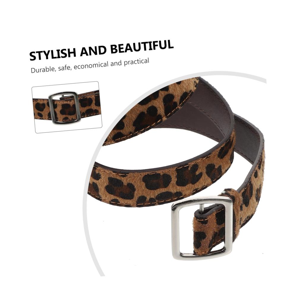 Einzigartiger 100x2.6CM Leoparden Wickelgürtel für Damen - Stilvoll dekoriert perfekt für Studenten - Holen Sie sich Ihren lässigen Leopard-Look