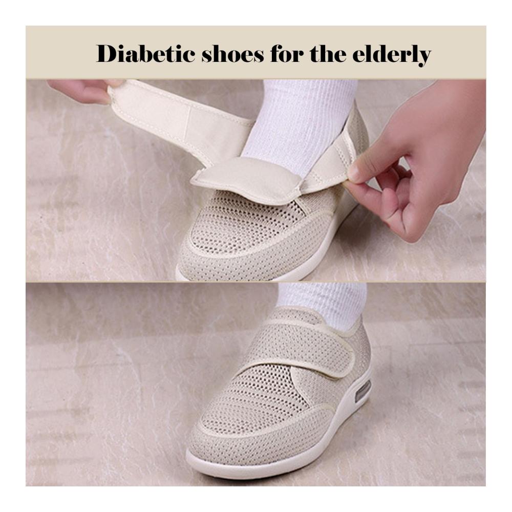 Entdecken Sie ultimative Bequemlichkeit Leichte Walkingschuhe für Damen mit breiter Passform und verstellbaren Verschlüssen. Ideal bei Diabetes und Ödemen