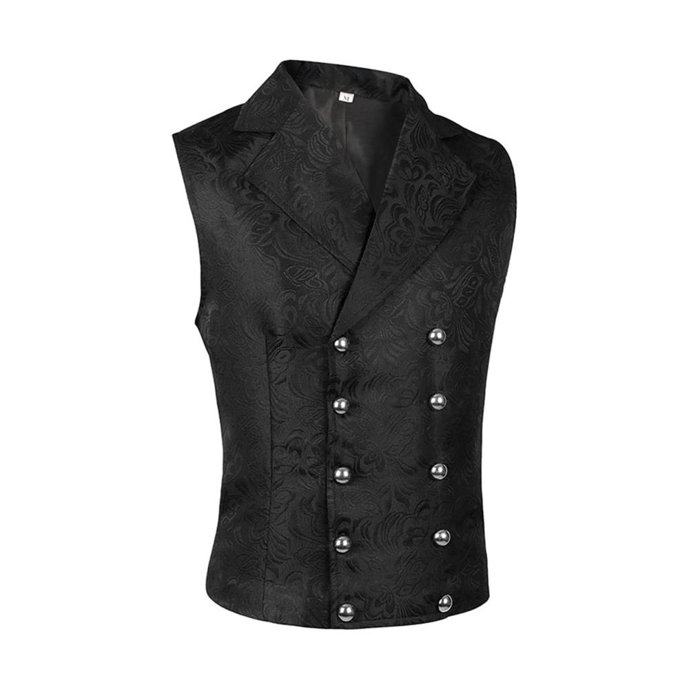 Steampunk Vintage Weste für Herren Mittelalterliche Eleganz mit Gothic-Flair | Zeitlose Ärmellose Herrenweste für den Vintage-Liebhaber