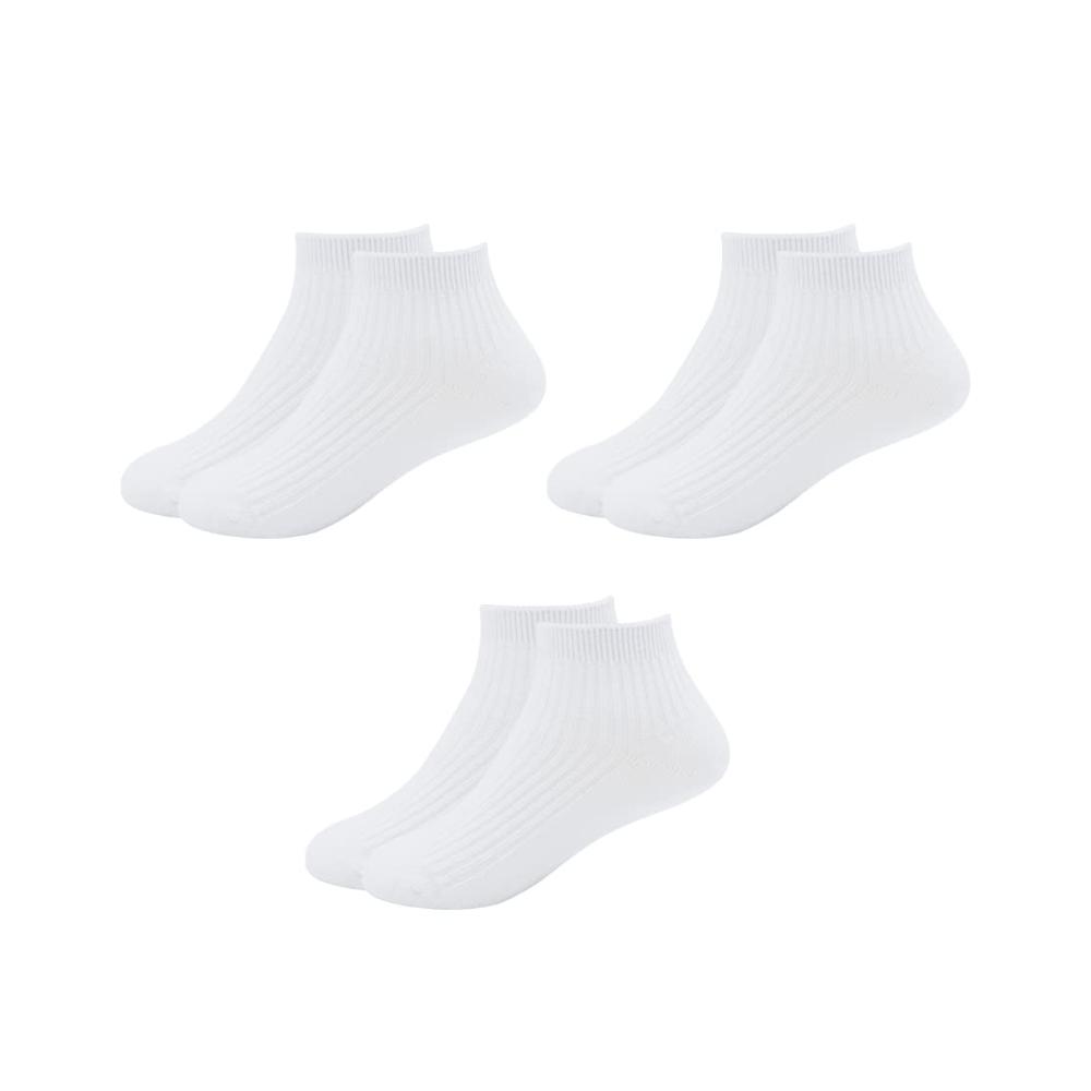 Unisex Kinder- und Jugendsocken Atmungsaktive Baumwollsocken für Schule und Sport Einfarbig & Komfortabel Ideal für Mädchen und Jungen 3-13 Jahre 5er Pack