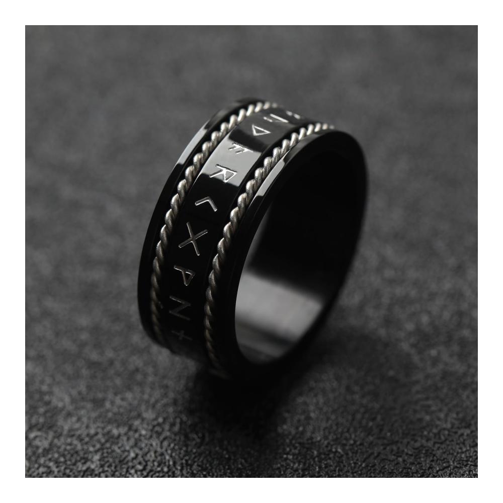 Stilvolle Wikinger Ringe für Herren | Nordische Rune Gothic & Hip Hop Stil | Hochwertiger Edelstahl | Viking Schmuck für den modernen Mann | Einzigartiges Statement am Finger