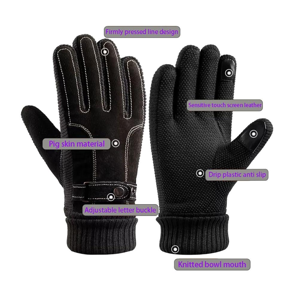 Stilvoller Schutz Winter Winddichte Handschuhe für jede Gelegenheit - Perfekte Ergänzung für jedes Outfit sei es lässig geschäftlich oder formell