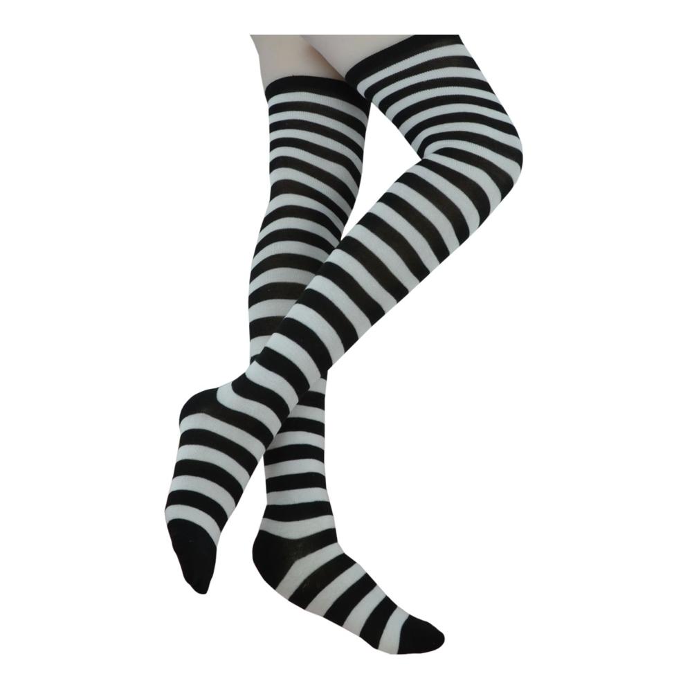 Stilvolle Kniestrümpfe für jeden Anlass! Dresmannst Damen gestreifte Socken über das Knie – Lang bequem und modisch! Perfekt für Stiefel und mehr